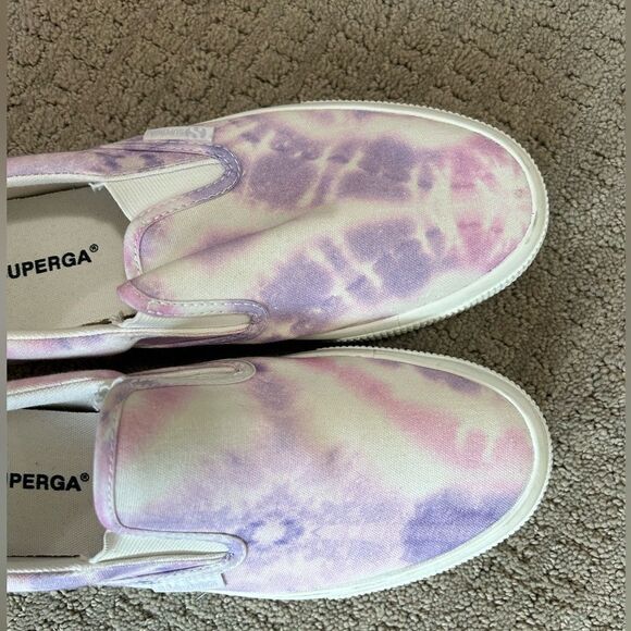 Superga Women's Tie Dye Slip On Platform Sneakers - Picture 8 of 16
